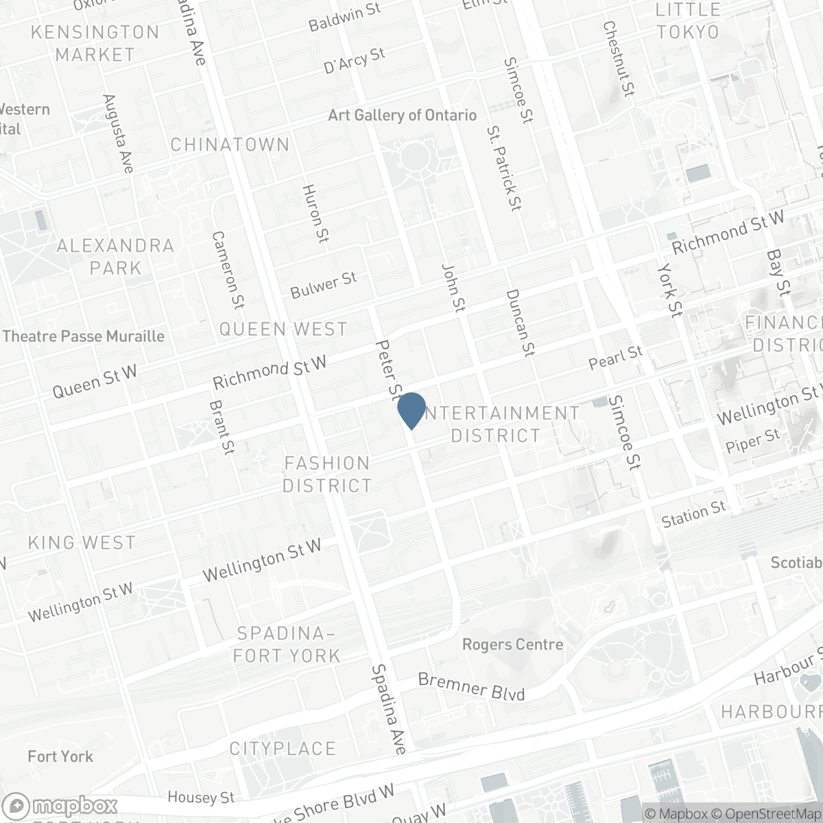 1103 - 87 PETER STREET, Toronto, Ontario M5V 0P1
